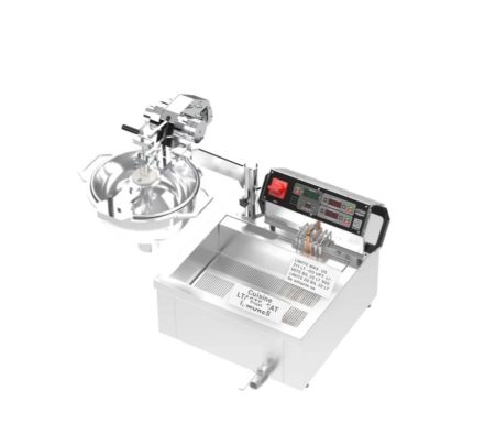 Máquina manual de mini-donuts (croustillon) com cortador – 4 kg – fritadeira digital de bancada – 30 L – 6 kW – 220 V – Projeto de Cozinha